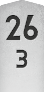 Kilometerstein 26,3