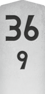 Kilometerstein 36,9