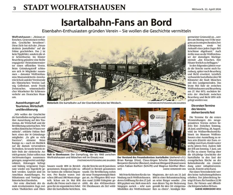 Zeitungsartikel: Münchner Merkur, 22.04.2026
