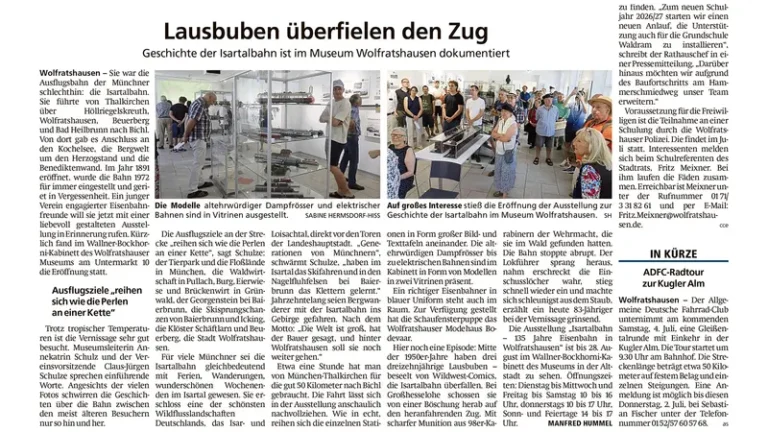 Zeitungsartikel: Münchner Merkur, 01.07.2026