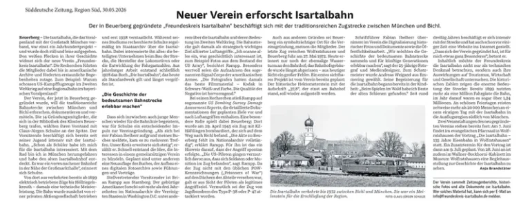 Zeitungsartikel: Süddeutsche Zeitung, 30.05.2026